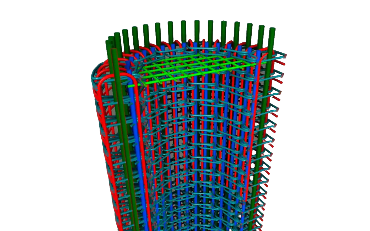 Deep foundation rebar, 144 m turbine